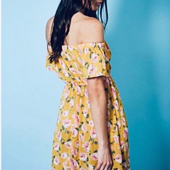 NWT |  BOHO Floral OFF shoulder Dress - Picture 4 of 4